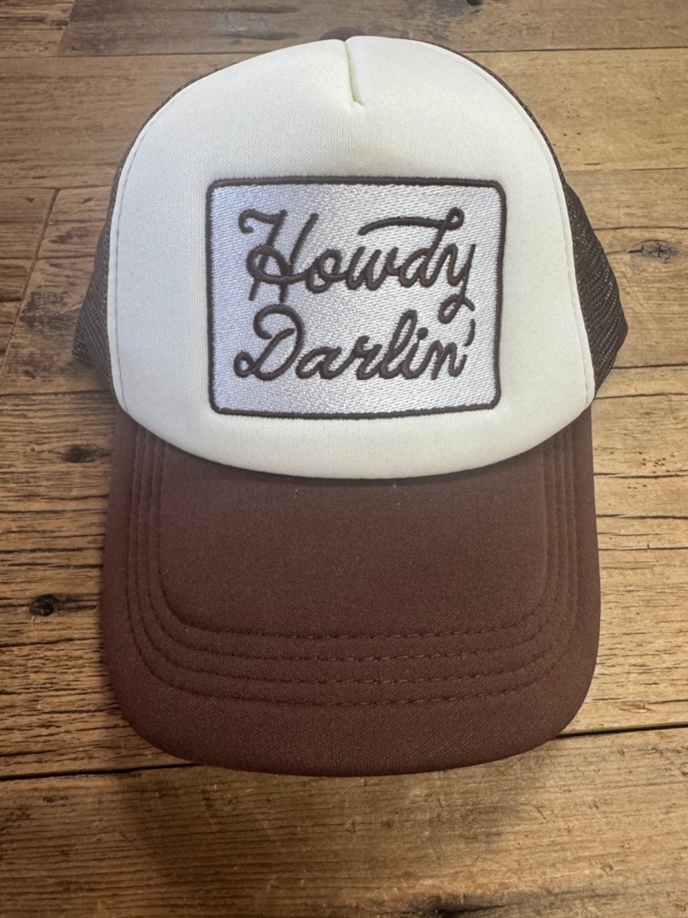 NWOT Howdy Darlin' Trucker Hat - Brown & Cream